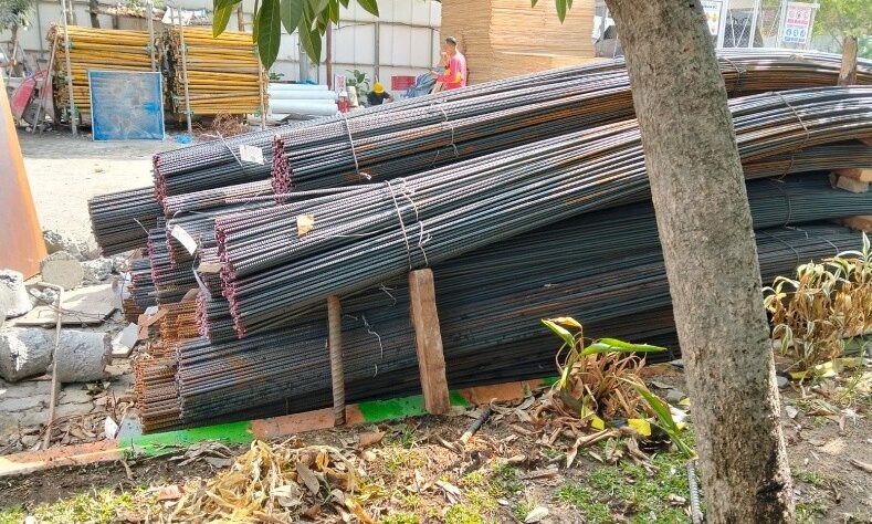 Progres pembangunan gedung health science kampus A Universitas Airlangga,
Foto by Management PT KWOSM