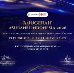 Diakui Lembaga Independen di Dalam dan Luar Negeri, Prudential Syariah Raih Tiga Penghargaan sebagai Pemimpin Asuransi Jiwa Syariah Indonesia Diakui Lembaga Independen di Dalam dan Luar Negeri, Prudential Syariah Raih Tiga Penghargaan sebagai Pemimpin Asuransi Jiwa Syariah Indonesia