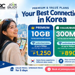 Join Enjoy Korea Introduces Two Korea eSIM Plans, Premium and Value, for Filipino Travelers
